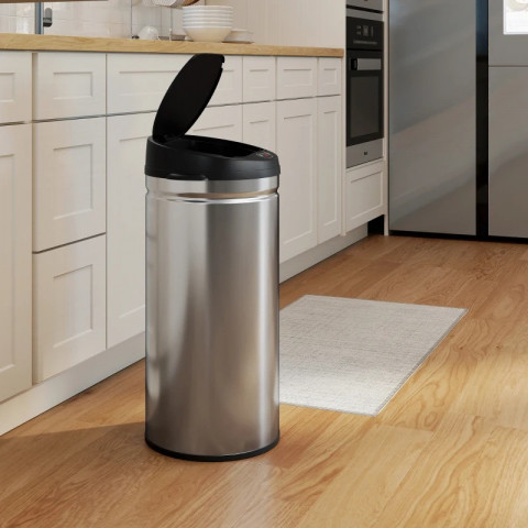 Odpadkový koš se senzorem 42 litrů | stříbrný č.5