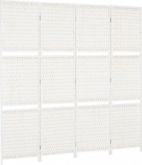 Interiérový paraván 4 panely 181 x 180 cm | bílý č.1