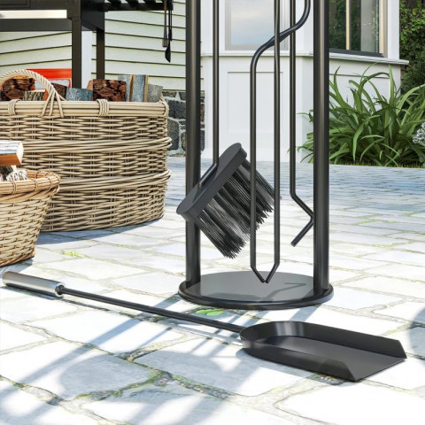 5dílná sada krbového příslušenství | černá č.6