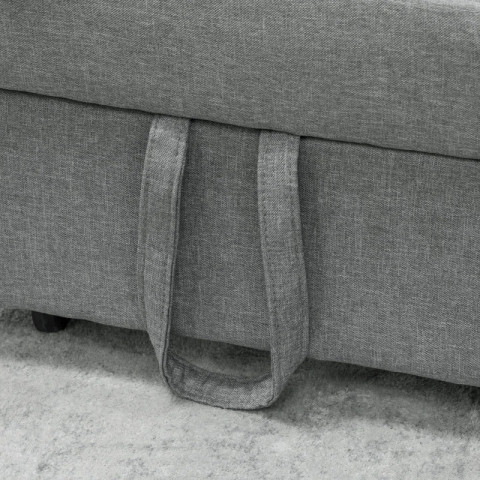 Rozkládací křeslo 3v1 | světle šedé č.5