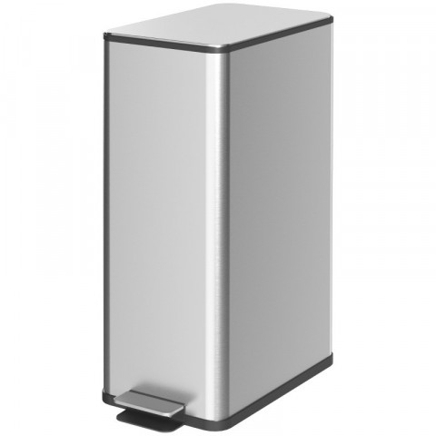 Pedálový odpadkový koš 20 l | stříbrný č.3