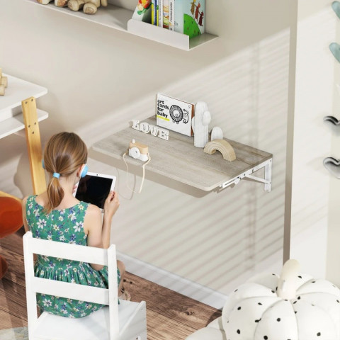 Nástěnný skládací stůl 60 x 40 cm | přírodní č.5