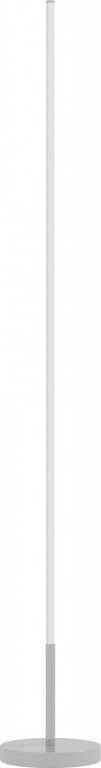 Stojací LED lampa, 150 cm | stříbrná
