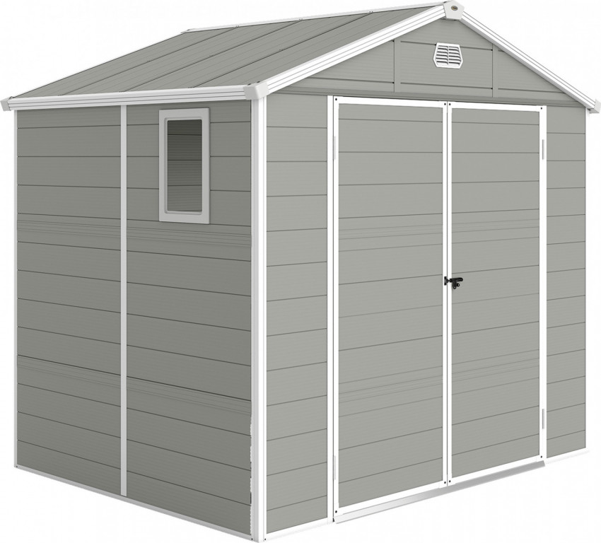 Kůlna na nářadí 240 x 190 x 228 cm | světle šedá