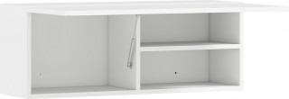 Nástěnná skříňka s výklopnými dvířky 80 x 25 x 30 cm | bílá