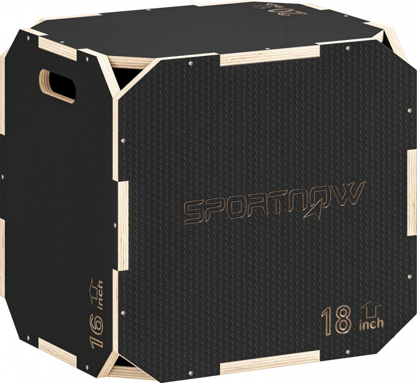 Plyo box 3v1 51 x 47,5 x 40,5 cm | černý
