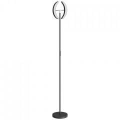 Stmívatelná stojací lampa s dvojitou hlavou | černá č.1