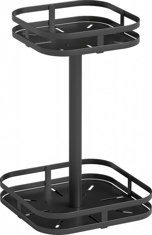 2patrový stojan na kořenky | černý