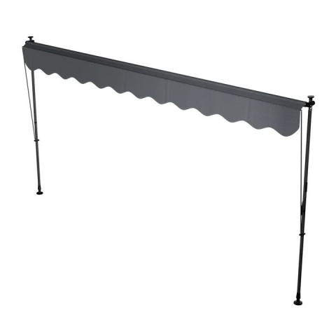 Markýza s upínacími svorkami 400 x 120 cm | šedá č.3