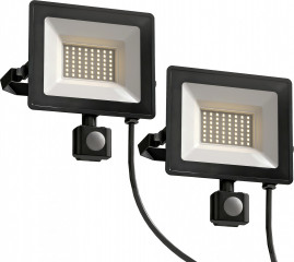 Stavební reflektory, 2 kusy | černé č.1