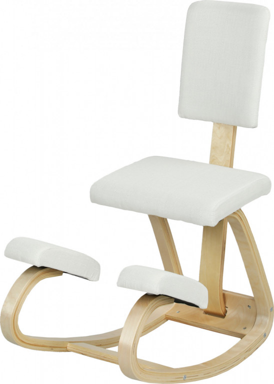 Klekátko s opěradlem | krémově bílé