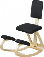 Klekátko s opěradlem |černé č.1