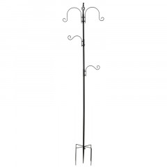 Krmítko pro ptáky 54,5 x 54,5 x 208 cm | černé č.2