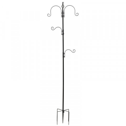 Krmítko pro ptáky 54,5 x 54,5 x 208 cm | černé č.2