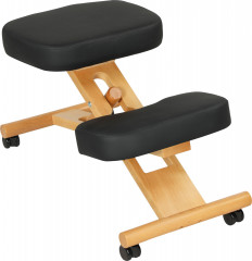 Ergonomická židle na klečení s nastavitelnou výškou | černá