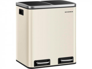 Kuchyňský odpadkový koš 2 x 15 l | pískový č.2