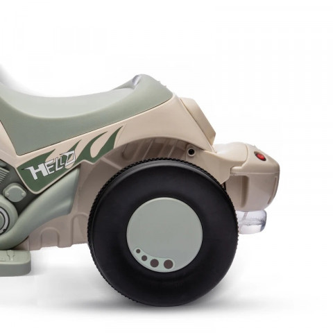 Dětská elektrická motorka | krémově bílá č.4