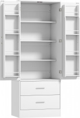 Kuchyňská skříň s nastavitelnými policemi 60 x 40 x 159 cm | bílá č.1