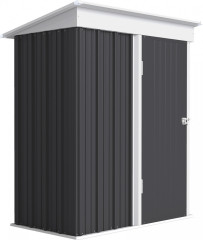 Kovová kůlna na nářadí 161 x 95 x 181 cm | tmavě šedá č.1