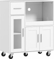 Pojízdná kuchyňská skříňka | bílá