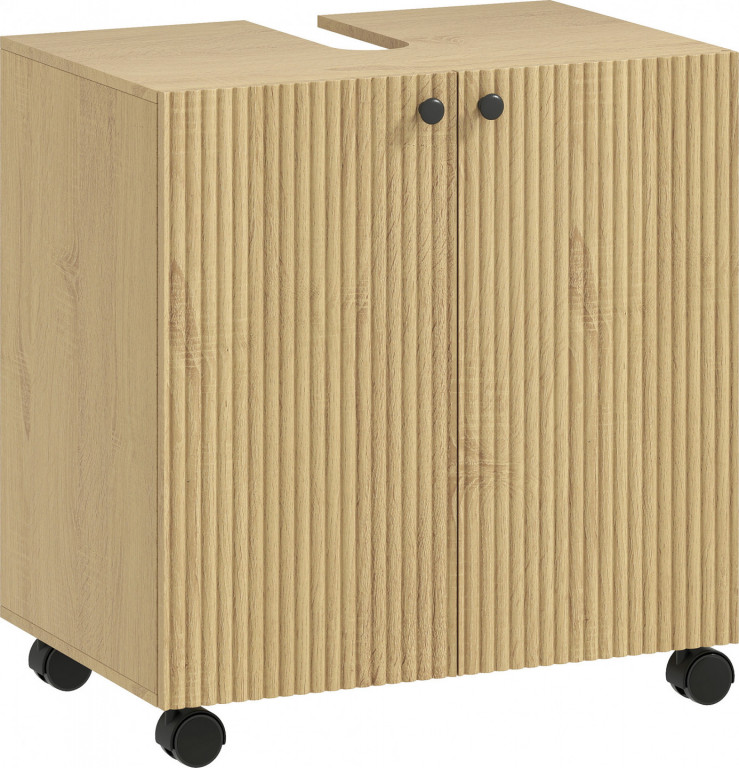 Skříňka pod umyvadlo 60 x 39,8 x 62 cm | přírodní