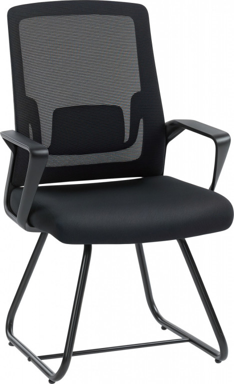 Ergonomická židlička s područkami | černá