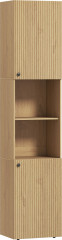 Úzká koupelnová skříňka 40 x 31 x 182 cm | dub č.1