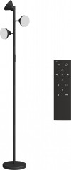 Stmívatelná stojací lampa se 3 otočnými hlavami | černá č.1
