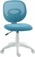 Ergonomická kancelářská židle s opěradlem ve tvaru C | modrá č.1