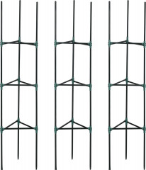 3 podpěry pro popínavé rostliny 38 x 38 x 182 cm | zelené č.1