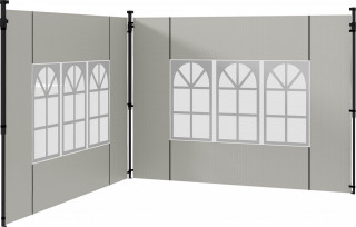 2 boční stěny pro altány 3x3 3x6 m | bílé č.1