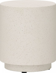 Odkládací stolek s kamenným 37 x 43 cm | krémově bílý č.1