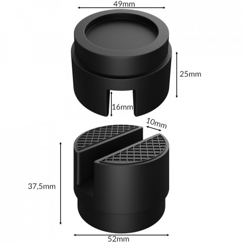 Zvedák auta 3t 135-400 mm + ocelově vyztužená gumová podložka č.3