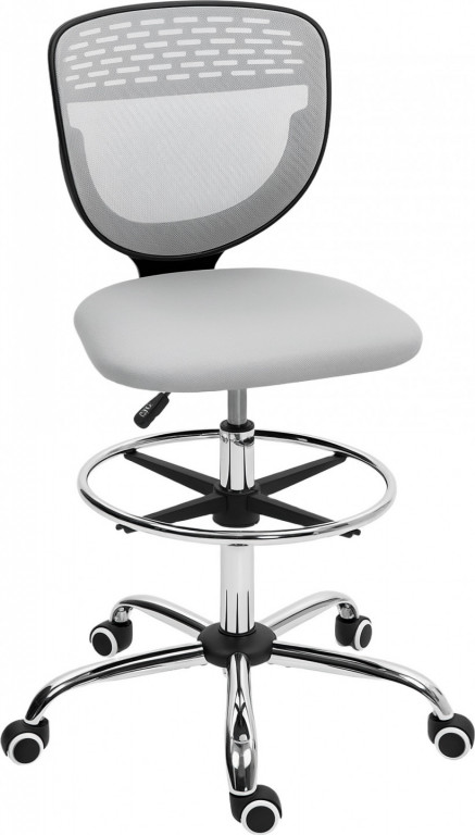 Ergonomická kancelářská židle bez područek | světle šedá