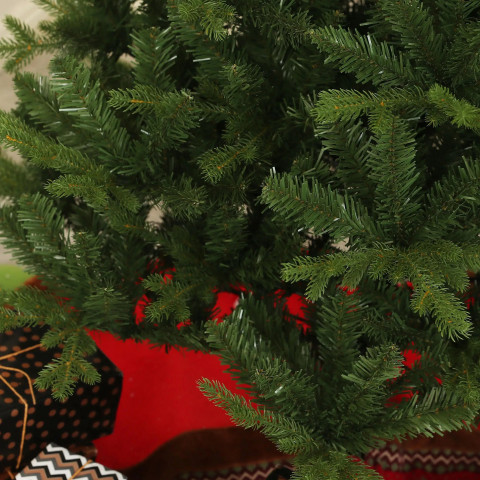 Umělý vánoční stromek s ocelovým stojanem, 180 cm | zelený č.6