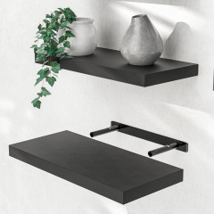 Vysoce kvalitní nástěnná police 50 cm | černá č.1