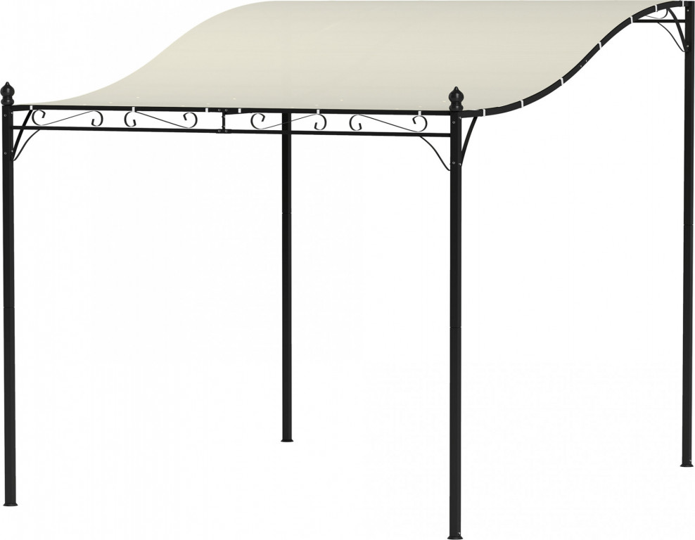 Volně stojící pergola 2,5 x 3 x 2,5 m | krémově bílá