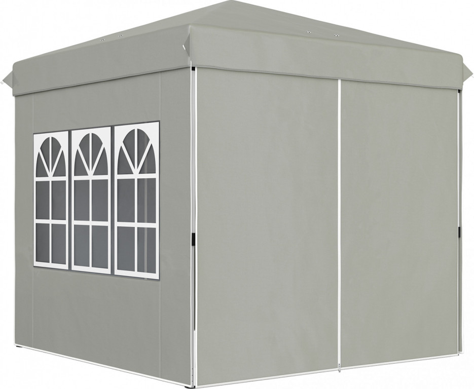 Skládací párty stan 2,5 x 2,5 m | světle šedý