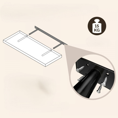 Vysoce kvalitní nástěnná police 50 cm | šedá č.4