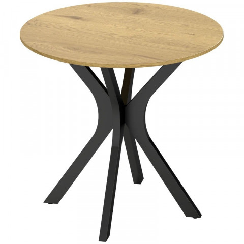 Moderní jídelní stůl pro 2 osoby, průměr 78 cm | přírodní č.4