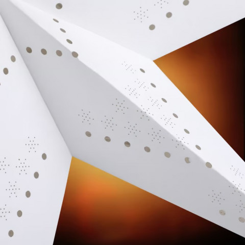 LED papírová hvězda Ø60cm | krémová č.3