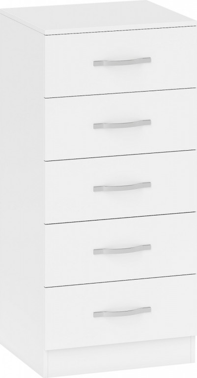 Komoda s 5 zásuvkami | bílá