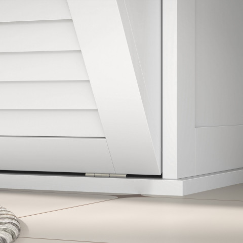 Koupelnová skříňka se 2 koši na prádlo 70 x 38 x 73 cm | bílá č.5