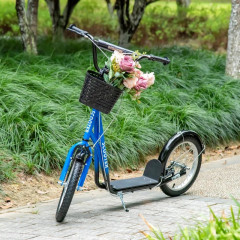 Dětská koloběžka 139 x 58 x 90-96 cm | modrá a černá č.1