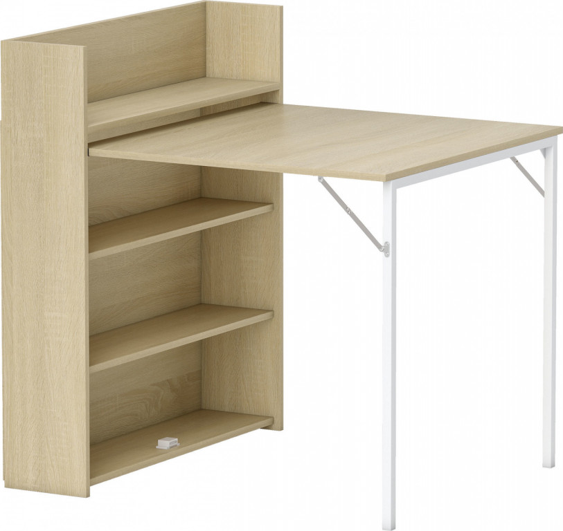 Rozkládací jídelní stůl se 4 patry 78,5 x 91 x 93 cm | dub