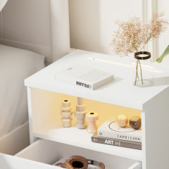 Noční stolek Jamie 55x40x28cm | bílý č.2