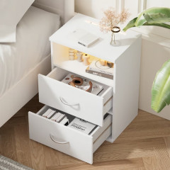 Noční stolek Jamie 55x40x28cm | bílý č.1