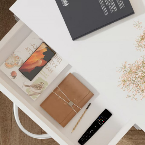 Noční stolek Jamie 55x40x28cm | bílý č.4