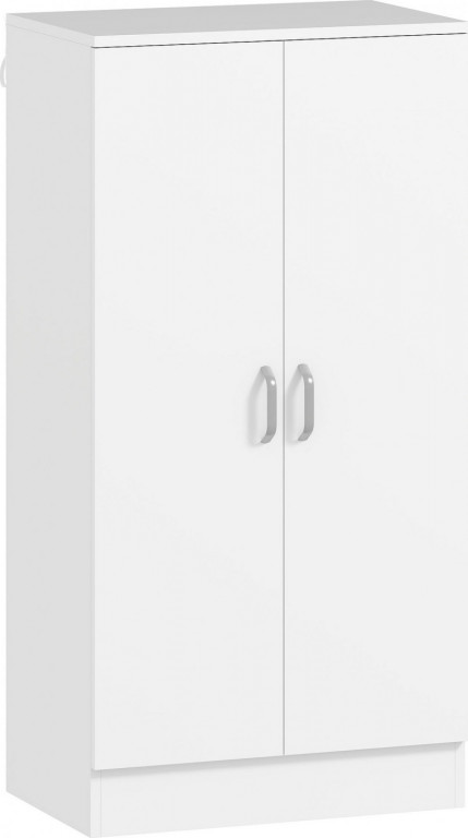 Botník se 2 dvířky 55 x 35 x 108 cm | bílý