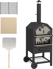 Pec na pizzu 2 v 1 | černá č.1